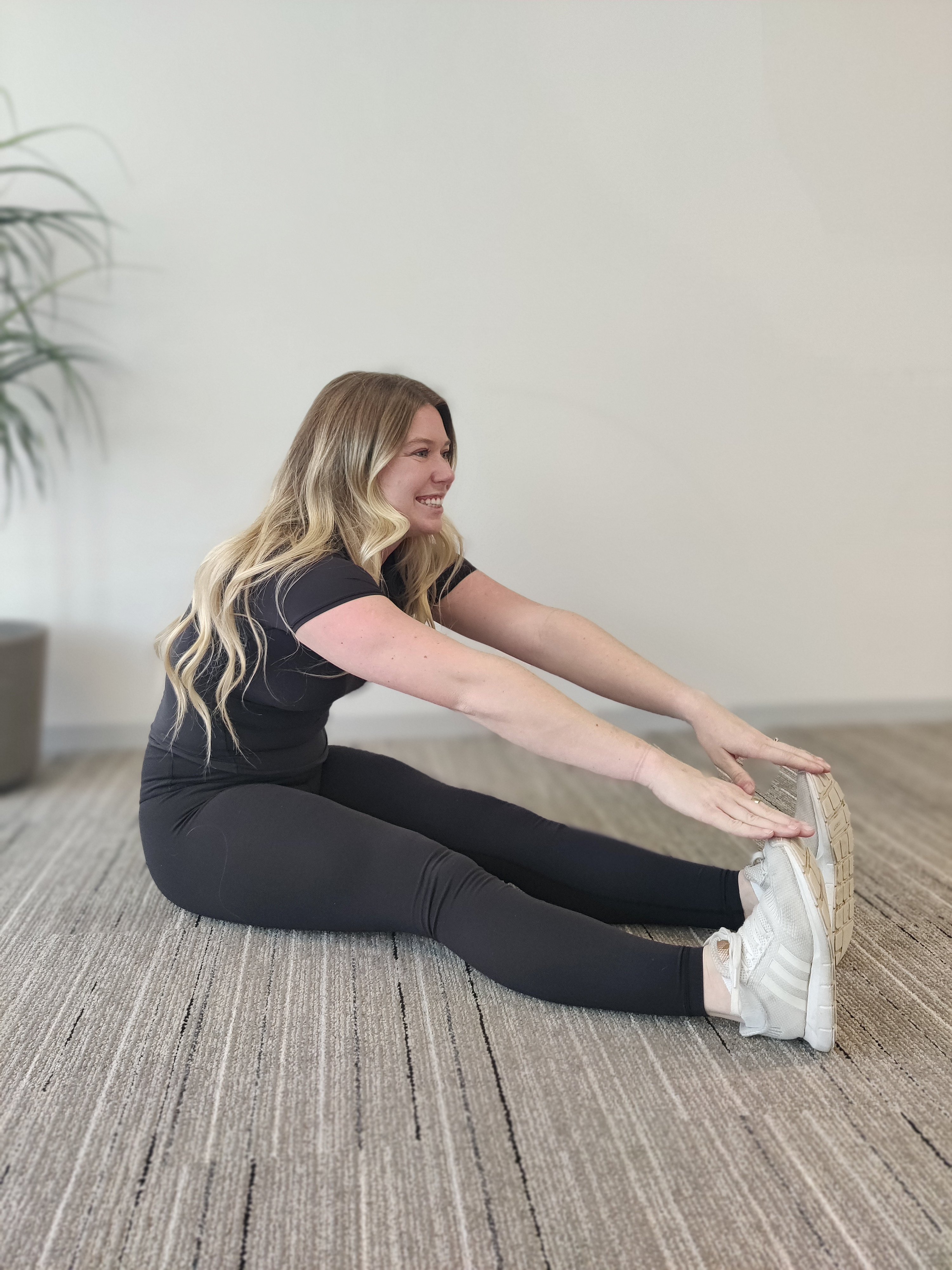 seated forward fold stretch for better flexibility